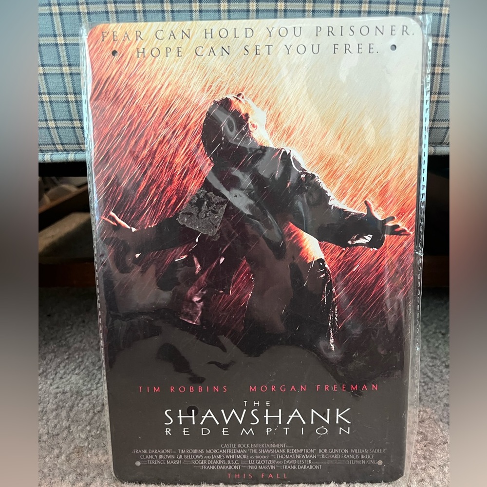 *New* The Shawshank Redemption Tin Sign